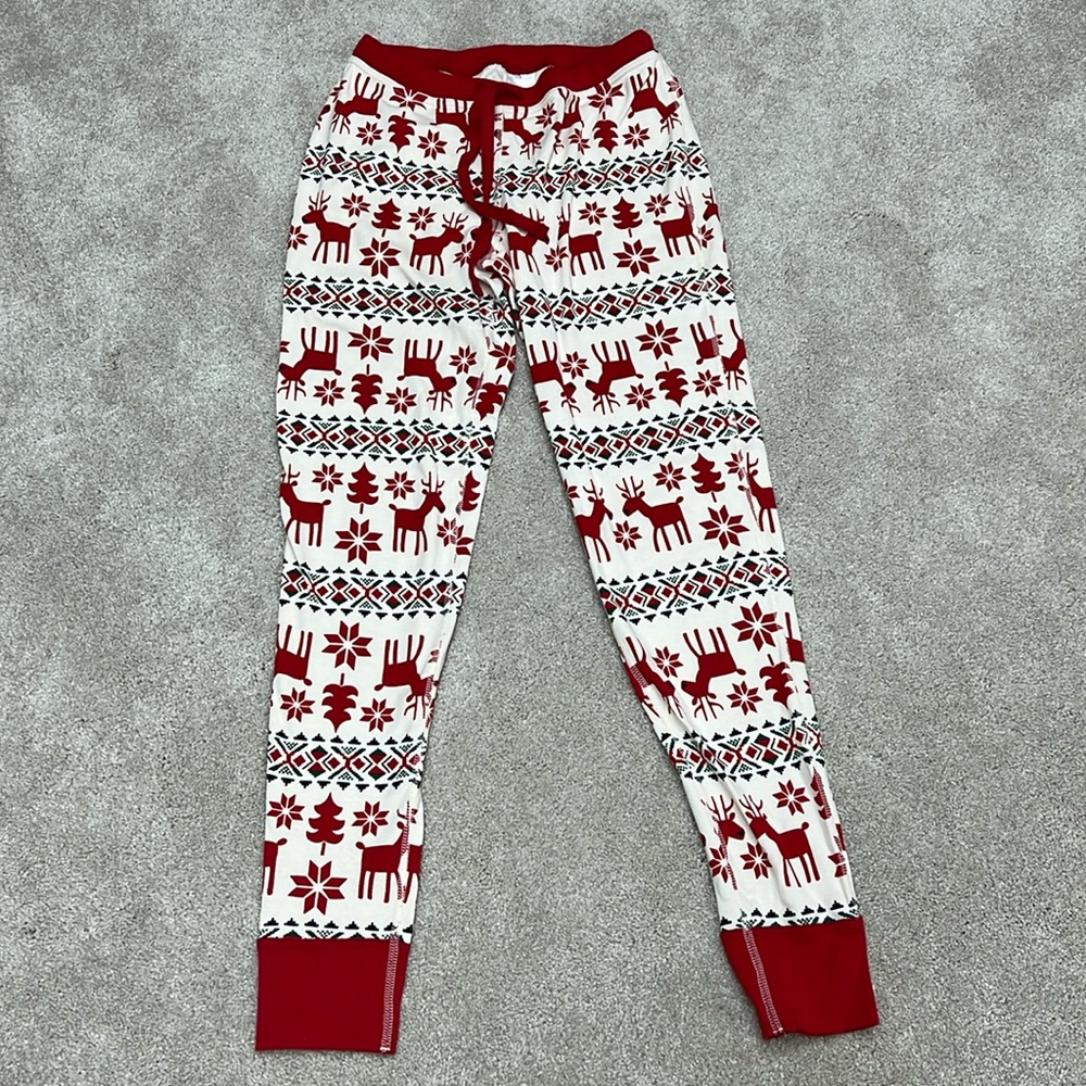 Hanna Anderson Adult Reindeer Long John Pajamas